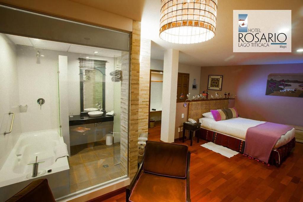 Hotel Rosario Lago Titicaca Copacabana  Szoba fotó
